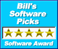 Awarded 5/5 Stars On Bill's Software Picks